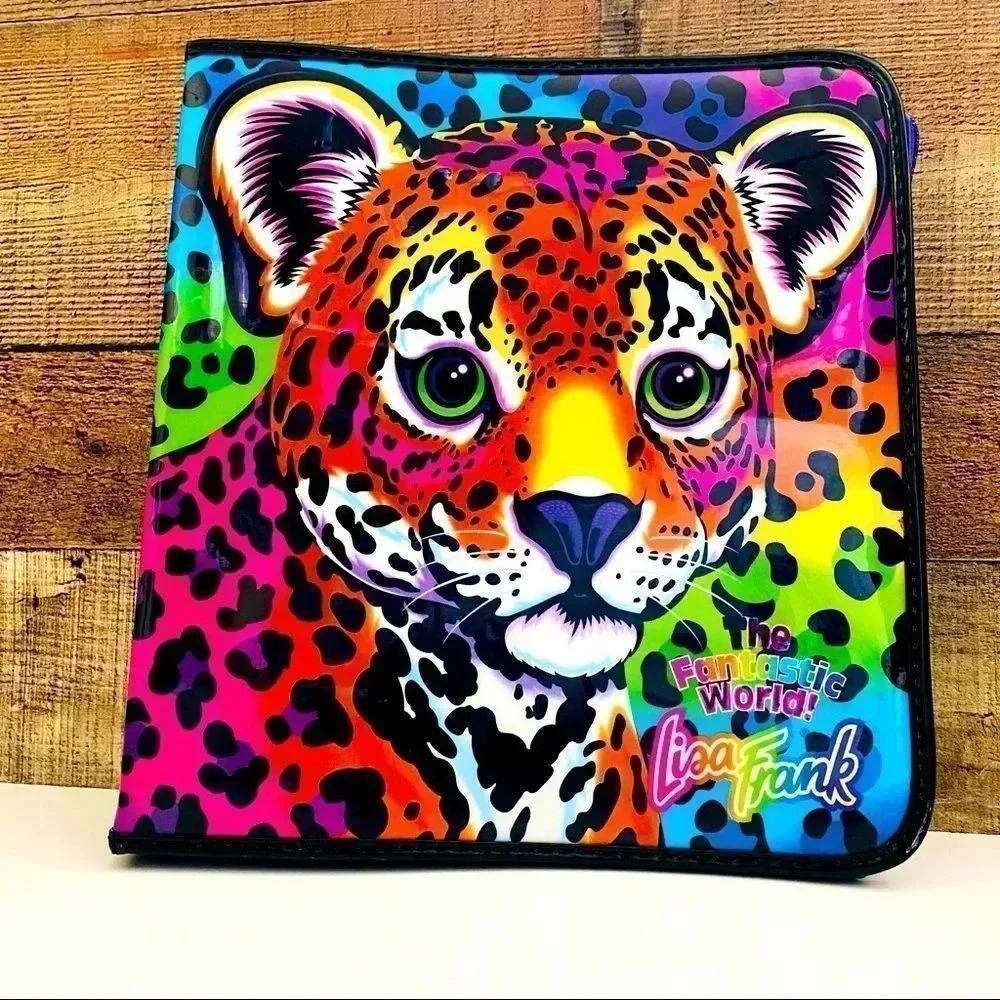 Vintage 90’s Lisa Frank Hunter Zippered Binder